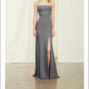 Amsale Jade Dress in Dove - Tailored to Size 8
